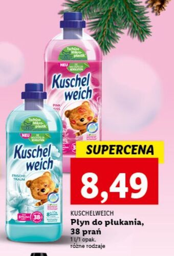 Lidl Płyn do płukania różowy kuschelweich oferta