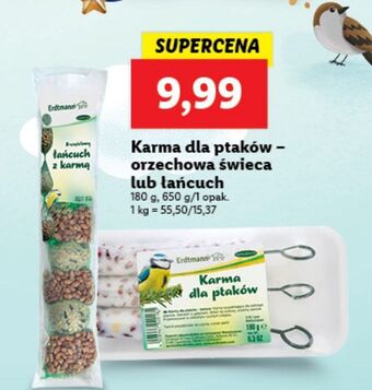 Lidl Karma dla ptaków świeca erdtmann's oferta