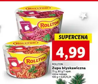 Lidl Zupa wołowa rollton oferta