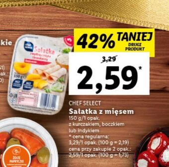 Lidl Sałatka z kurczakiem chef select oferta