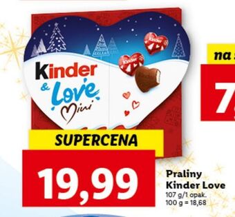 Lidl Czekoladki love kinder oferta