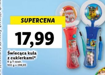 Lidl Kula świecąca z cukierkami oferta