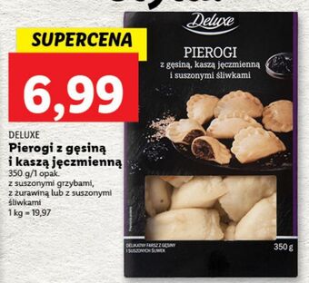 Lidl Pierogi z gęsiną i suszonymi grzybami deluxe oferta