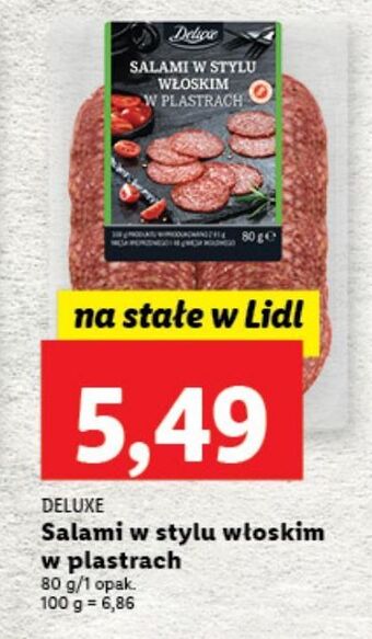 Lidl Salami w stylu włoskim deluxe oferta