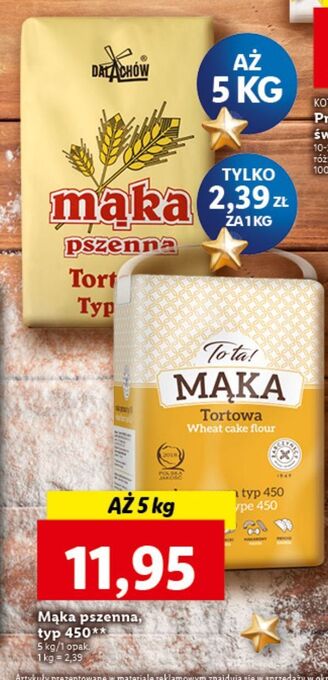 Lidl Mąka pszenna tortowa dalachów oferta