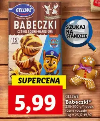 Lidl Babeczki czekoladowo-waniliowe psi patrol gellwe oferta