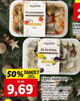Lidl Śledź ze śliwką pomorski targ rybny oferta