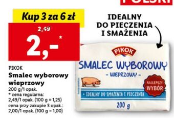 Lidl Smalec wyborowy wieprzowy pikok oferta