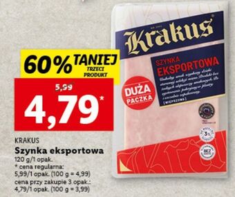 Lidl Szynka eksportowa krakus animex oferta