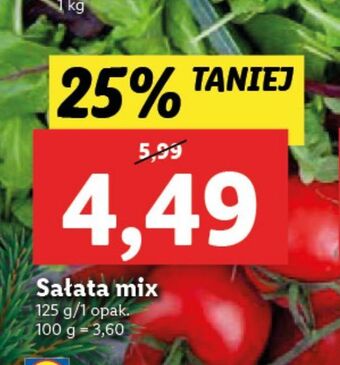 Lidl Sałata mix oferta