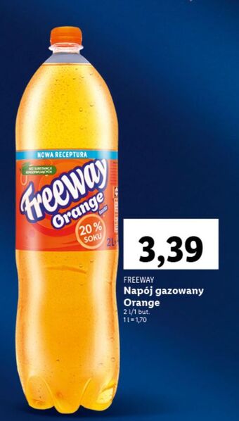 Lidl Napój gazowany orange freeway oferta