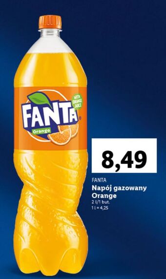 Lidl Napój pomarańczowy fanta oferta