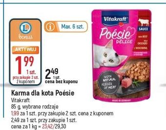 E.Leclerc Wołowina w sosie vitakraft poesie deli sauce oferta
