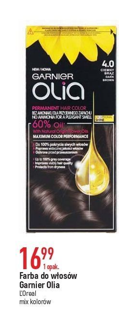 E.Leclerc Farba do włosów ciemny brąz 4.0 garnier olia oferta