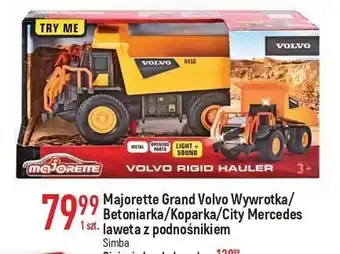 E.Leclerc Ciężarówka volvo z ładowarką majorette oferta