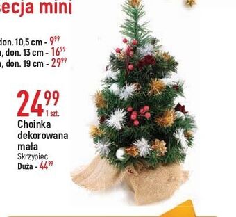 E.Leclerc Choinka dekorowana mała skrzypiec oferta