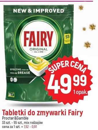 E.Leclerc Tabletki do zmywarek lemon fairy platinum oferta