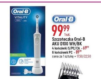 E.Leclerc Szczoteczka do zębów d100 wh ca oral-b vitality cross action oferta