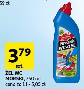 Auchan Płyn do wc usuwa zarazki i drobnoustroje brzask oferta
