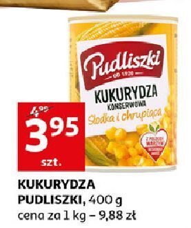 Auchan Kukurydza konserwowa słodka i chrupiąca pudliszki oferta