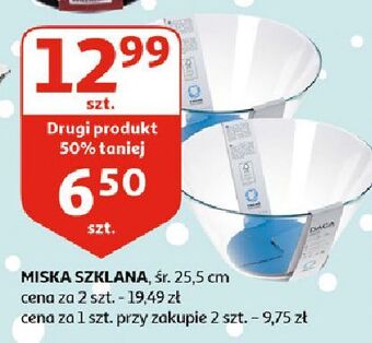 Auchan Miska szklana 25.5 cm oferta