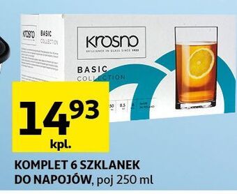 Auchan Szklanka basic 250 ml krosno s.a. oferta