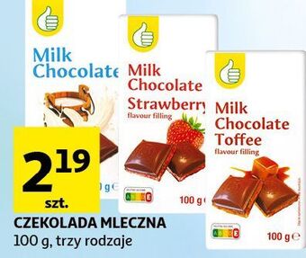 Auchan Czekolada mleczna podniesiony kciuk oferta