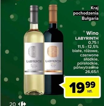 Carrefour Wino labyrinth white oferta