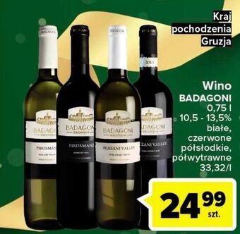 Carrefour Wino badagoni alazani semi sweet oferta