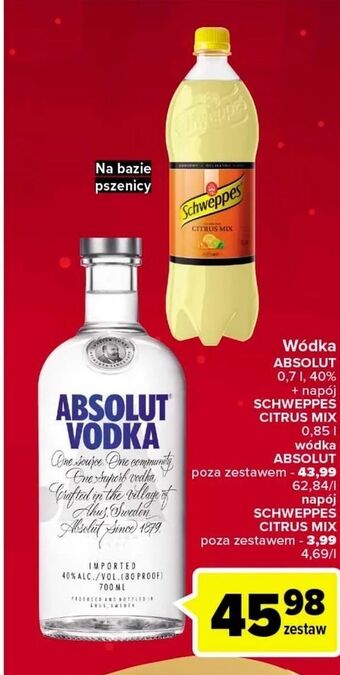Carrefour Napój citrus mix schweppes oferta