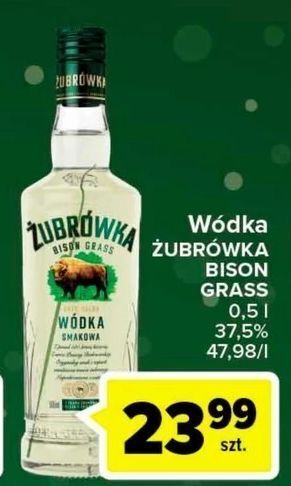 Carrefour Wódka żubrówka bison grass oferta