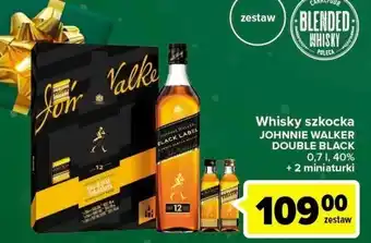 Carrefour Whisky + 2 miniatury 18 yo 50 ml gold label johnnie walker double black oferta