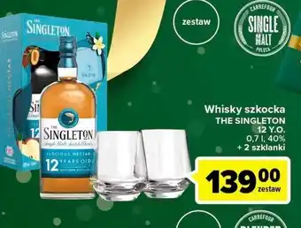 Carrefour Whisky + 2 szklanki singleton of dufftown 12 yo oferta