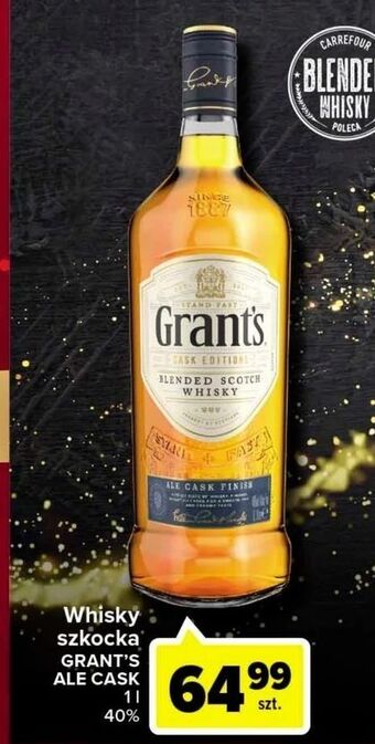 Carrefour Whisky grant's ale cask finish oferta