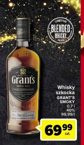 Carrefour Whisky grant's triple wood oferta