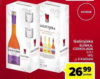 Carrefour Nalewka + 2 kieliszki galicyjska śliwka-czekolada oferta