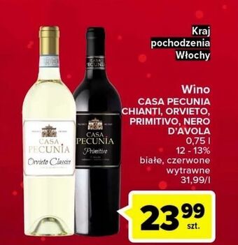 Carrefour Wino wytrawne casa pecunia primitivo oferta