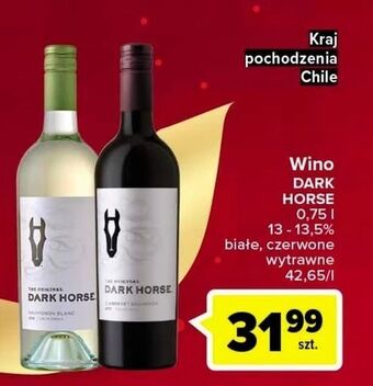 Carrefour Wino dark horse sauvignon blanc oferta