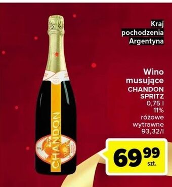 Carrefour Wino chandon garden spritz oferta