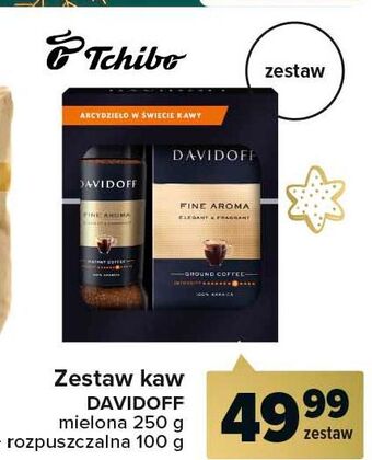 Carrefour Kawa mielona 250 g + kawa rozpuszczalna 100 davidoff cafe fine aroma oferta