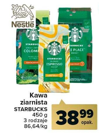 Carrefour Kawa starbucks blonde espresso roast oferta
