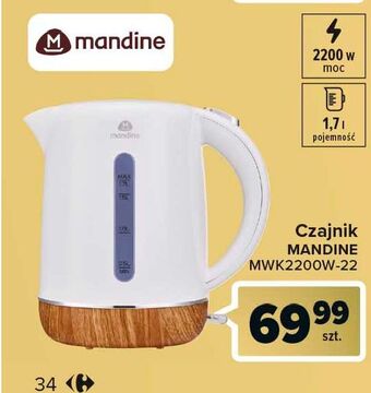 Carrefour Czajnik mwk2200w-22 mandine oferta