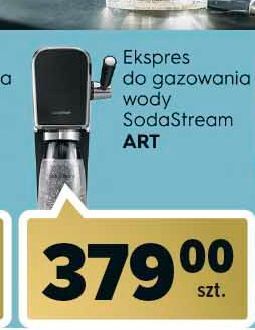 Carrefour Urządzenie art black + butelka nabój sodastream oferta