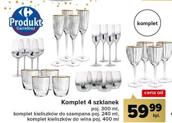Carrefour Szklanki 300 ml carrefour oferta