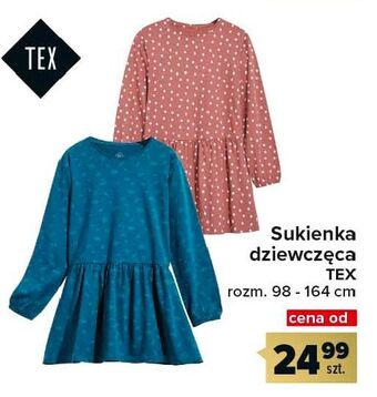 Carrefour Sukienka dziewczęca 98-164 cm tex oferta