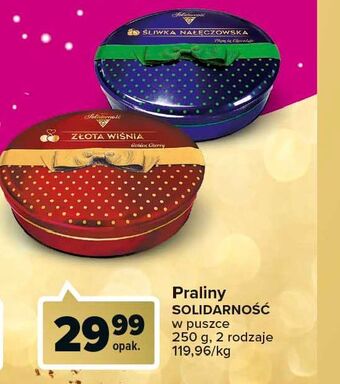 Carrefour Bombonierka solidarność złota wiśnia oferta