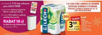 Intermarche Piwo lech free limonka z miętą oferta