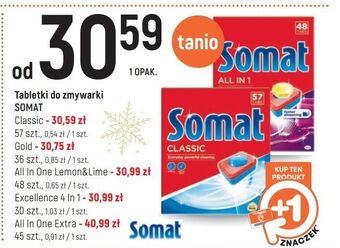 Intermarche Tabletki do zmywarek lemon & lime somat all in 1 oferta