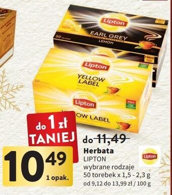 Intermarche Herbata earl grey lemon lipton special collection oferta
