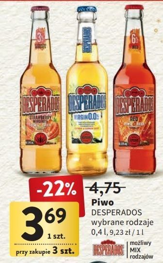 Intermarche Piwo desperados virgin 0.0% oferta